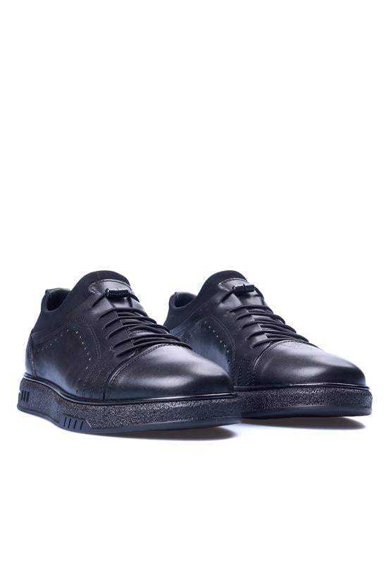 Grand Royal 030 Siyah Erkek Deri Casual Ayakkabı