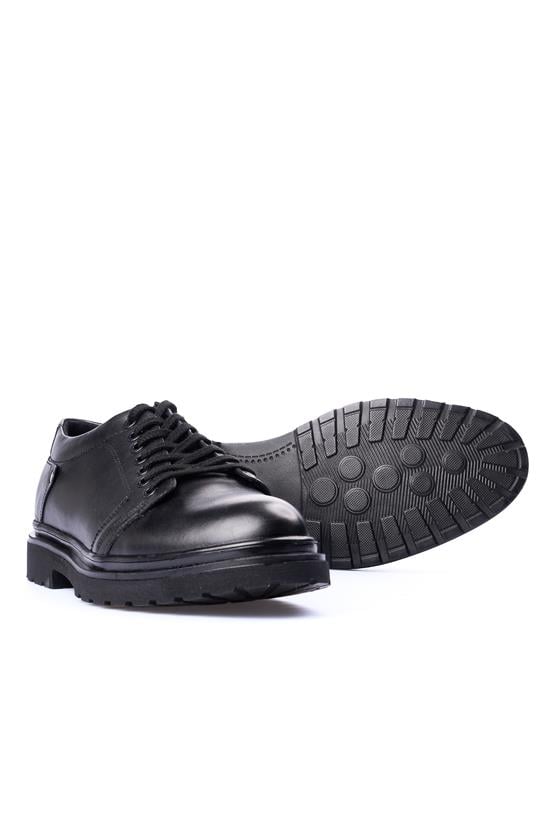 Grand Royal 070 Siyah Erkek Deri Casual Ayakkabı