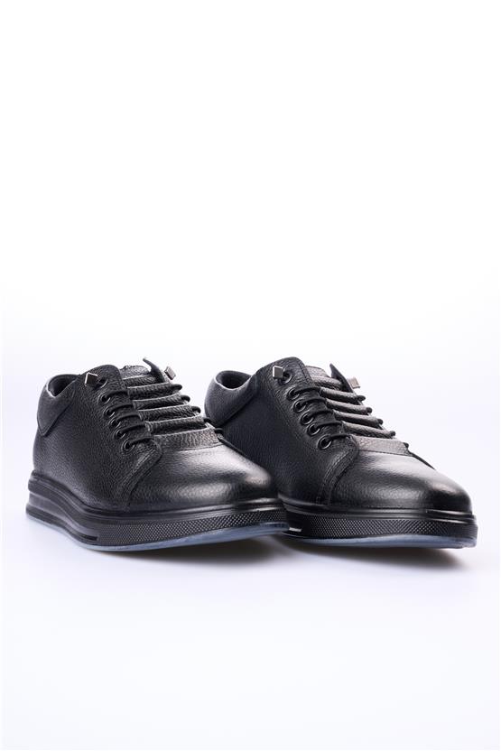 Grand Royal 155 Siyah Cilt Erkek Ayakkabı