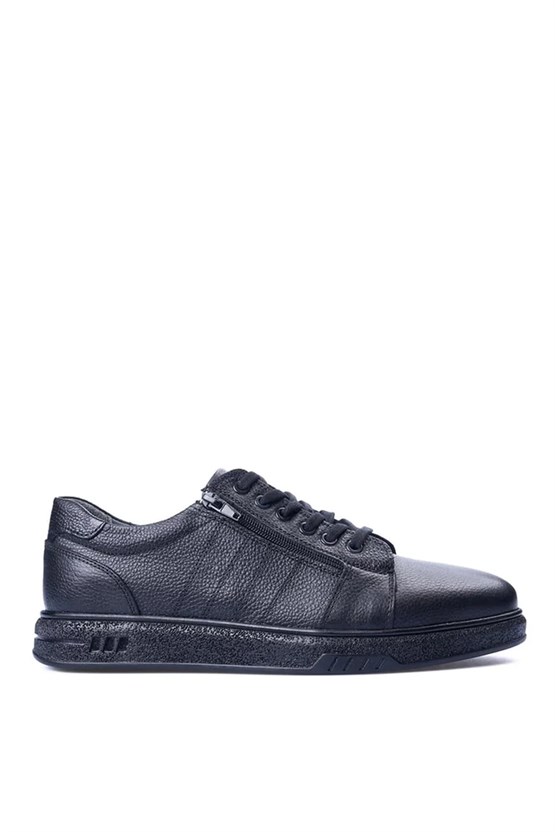 Grand Royal 185 Siyah Erkek Deri Casual Ayakkabı
