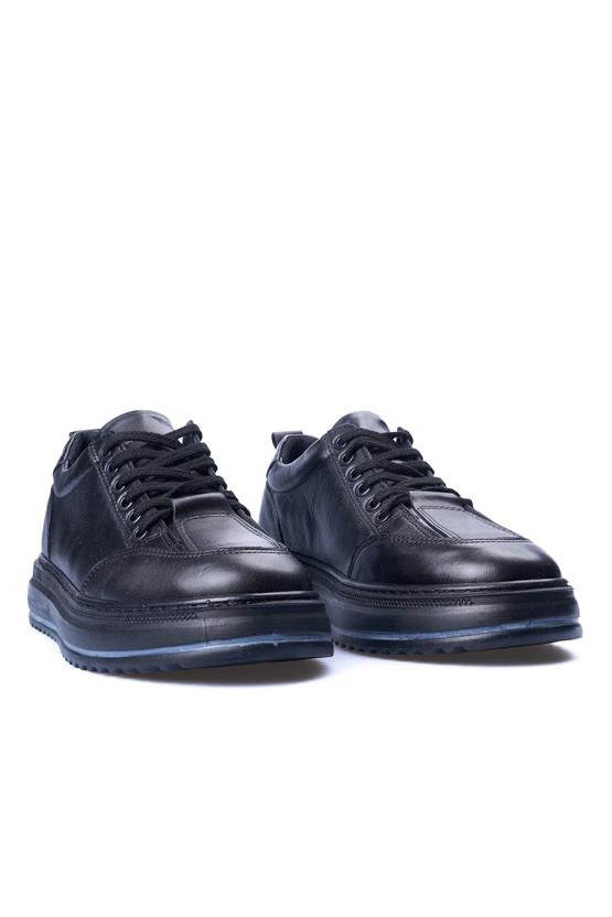 Grand Royal 270 Siyah Erkek Deri Casual Ayakkabı