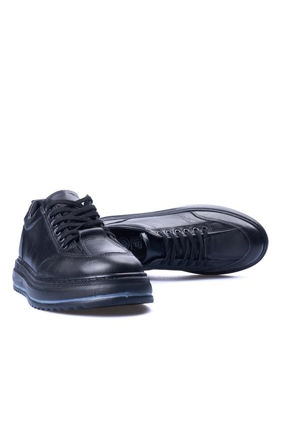 Grand Royal 270 Siyah Erkek Deri Casual Ayakkabı