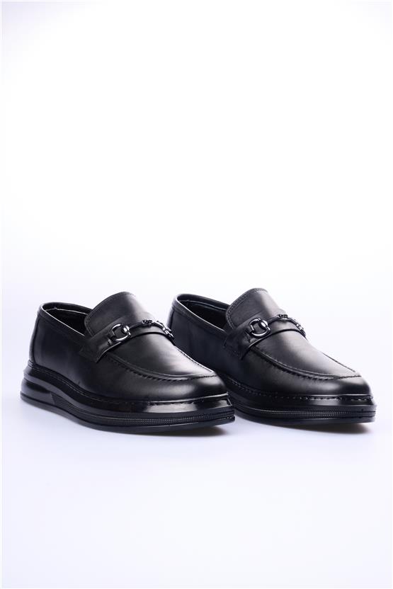 Grand Royal 320 Siyah Cilt Erkek Ayakkabı