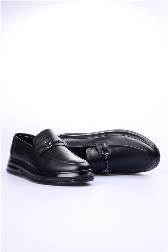 Grand Royal 320 Siyah Cilt Erkek Ayakkabı