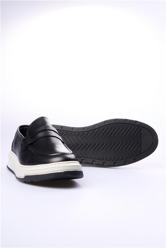 Grand Royal 330 Siyah Cilt Erkek Ayakkabı