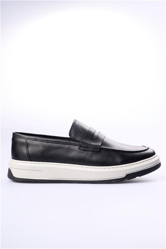 Grand Royal 330 Siyah Cilt Erkek Ayakkabı