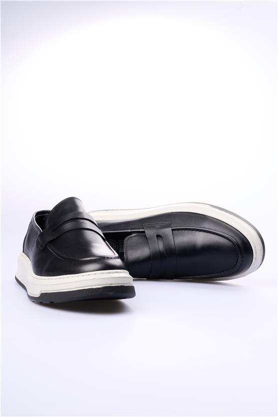 Grand Royal 330 Siyah Cilt Erkek Ayakkabı