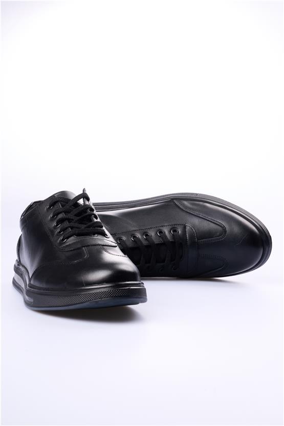 Grand Royal 350 Siyah Cilt Erkek Ayakkabı