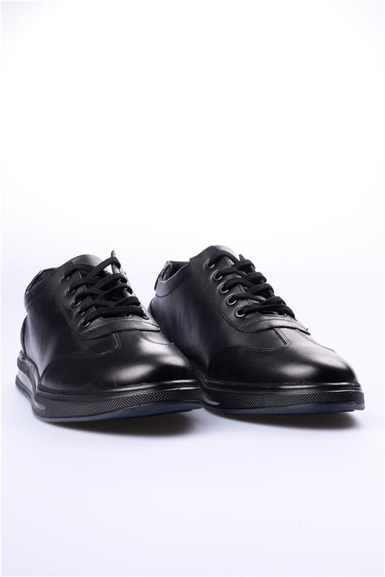 Grand Royal 350 Siyah Cilt Erkek Ayakkabı