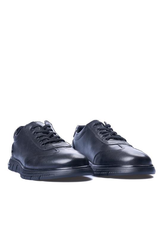 Grand Royal 350 Siyah Erkek Deri Casual Ayakkabı