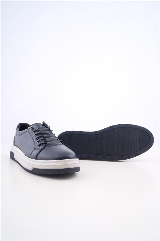 Grand Royal 380 Siyah Cilt Erkek Ayakkabı