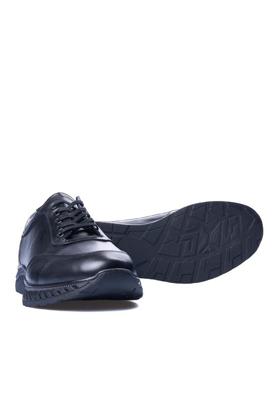 Grand Royal 510 Siyah Erkek Deri Casual Ayakkabı