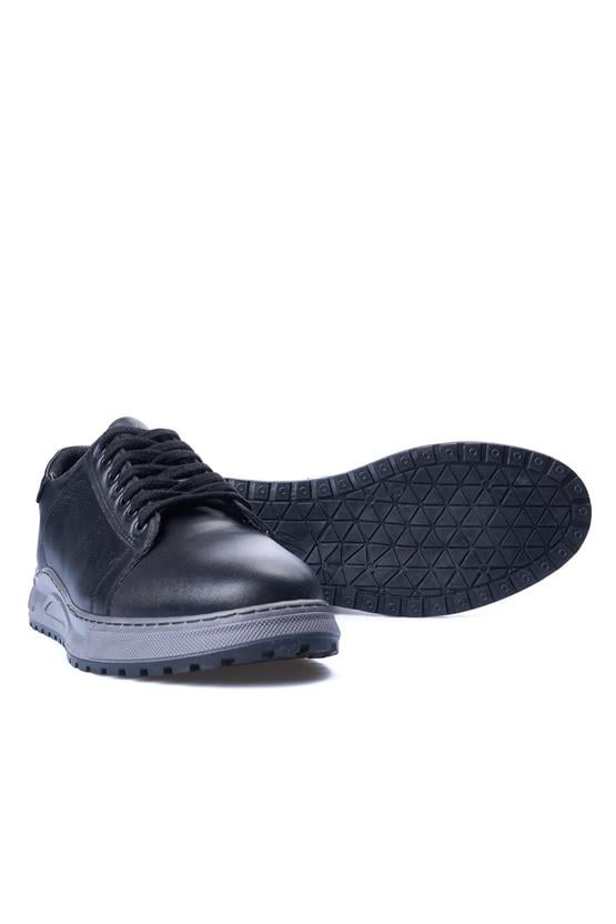 Grand Royal 560 Siyah Erkek Deri Casual Ayakkabı