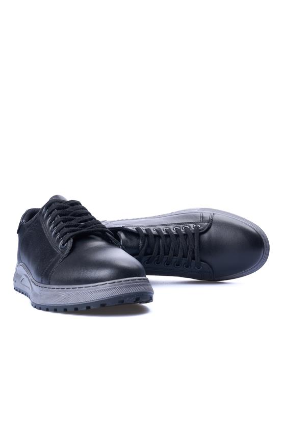 Grand Royal 560 Siyah Erkek Deri Casual Ayakkabı