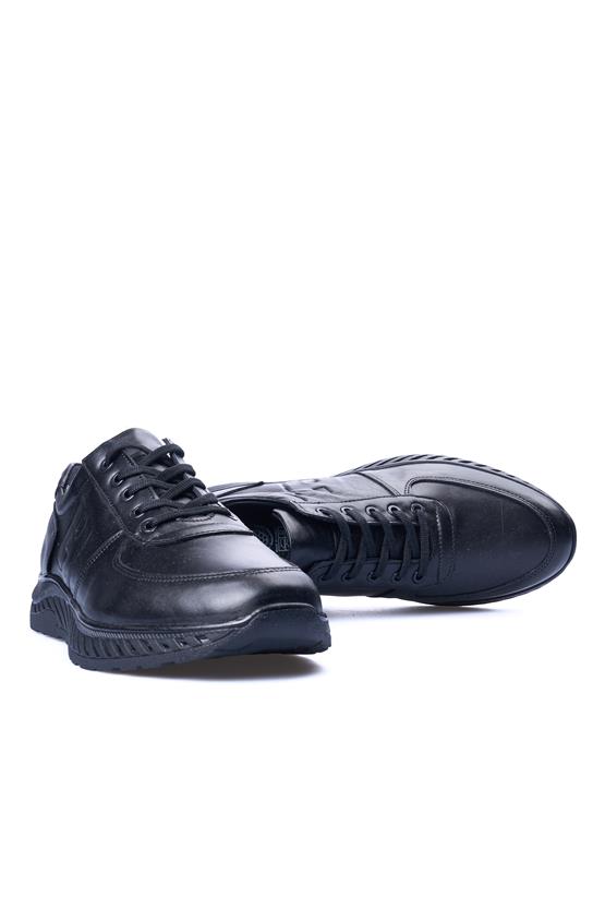 Grand Royal 620 Siyah Erkek Deri Casual Ayakkabı