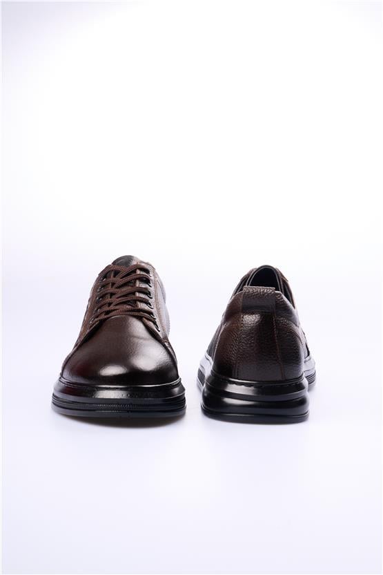 Grand Royal 740 Kahverengi Cilt Erkek Ayakkabı