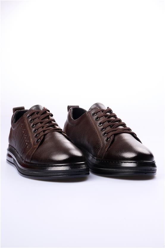Grand Royal 740 Kahverengi Cilt Erkek Ayakkabı