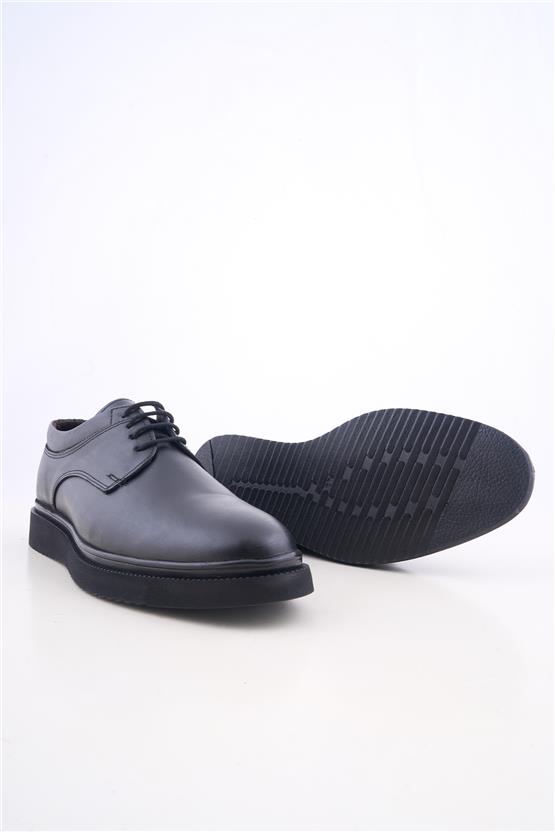 Grand Royal 750 Siyah Cilt Erkek Ayakkabı