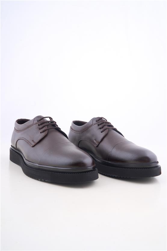 Grand Royal 760 Kahverengi Cilt Erkek Ayakkabı