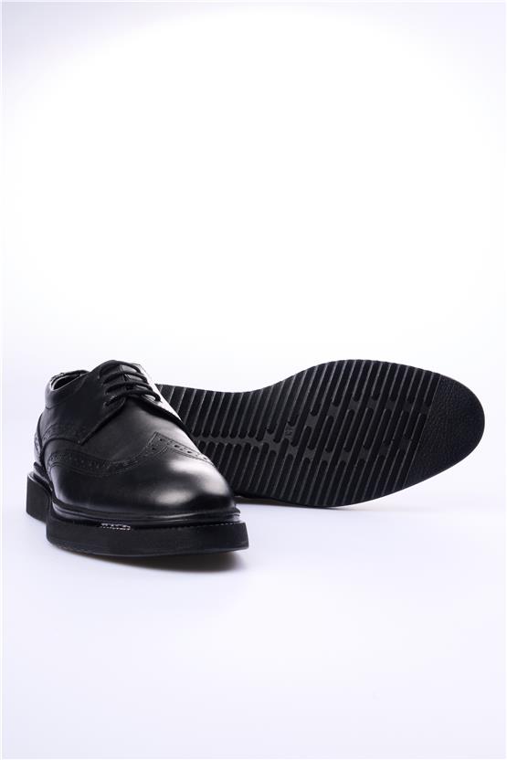 Grand Royal 770 Siyah Cilt Erkek Ayakkabı