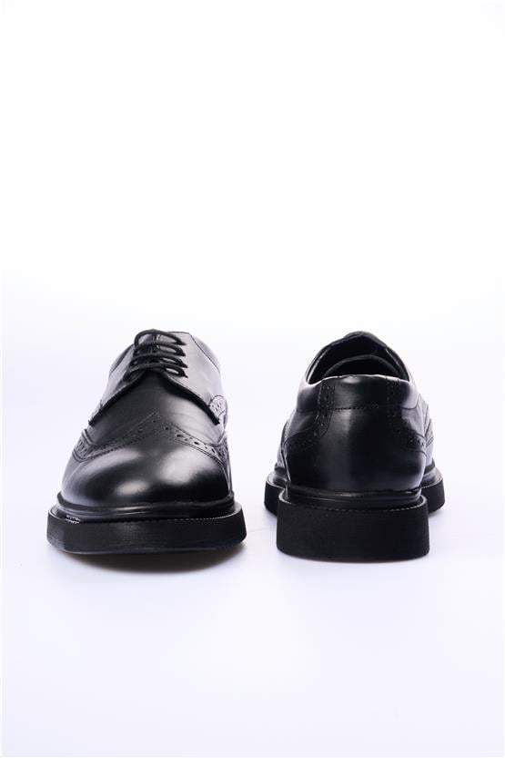 Grand Royal 770 Siyah Cilt Erkek Ayakkabı