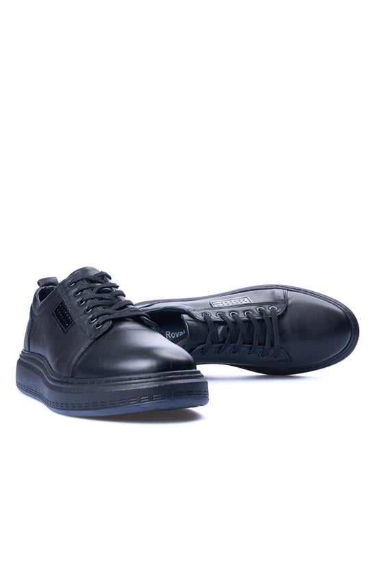 Grand Royal 820 Siyah Erkek Deri Casual Ayakkabı