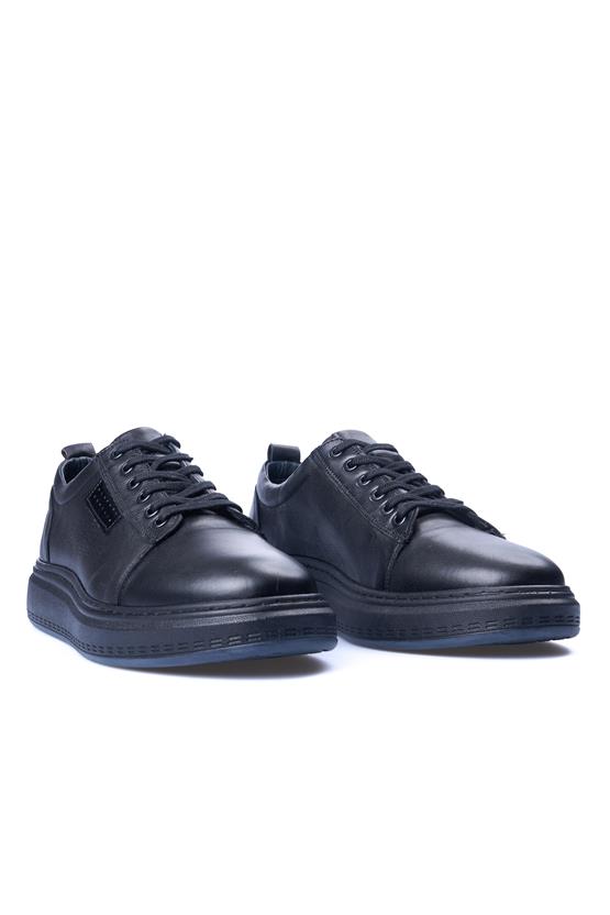 Grand Royal 820 Siyah Erkek Deri Casual Ayakkabı