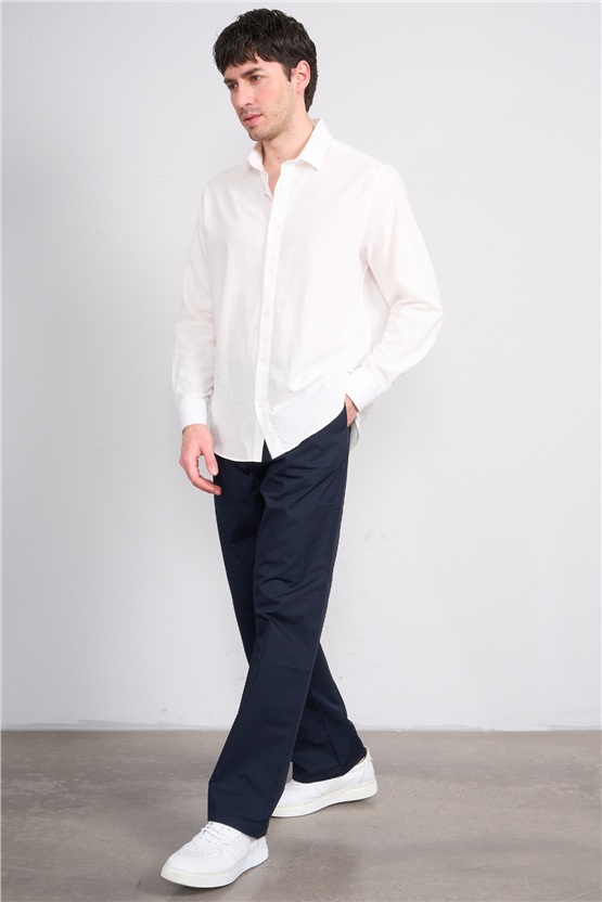 Gülener Y26 207 Lacivert Erkek Micro Pileli Pantolon S-Xl