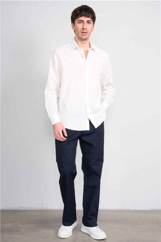 Gülener Y26 207 Lacivert Erkek Micro Pileli Pantolon S-Xl