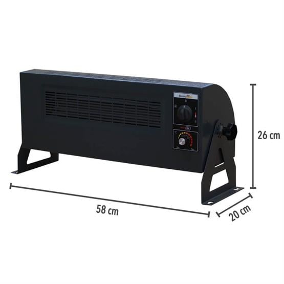 Heatbox HB3602000F Heatbox 360 2000W Monofaze Elektrikli Fanlı Isıtıcı Füme