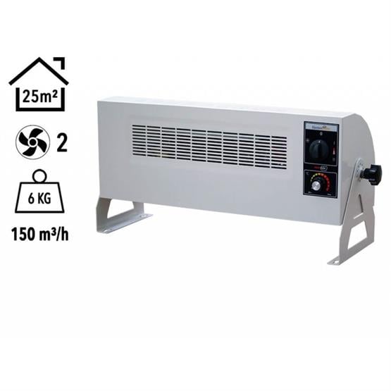 Heatbox HB3602000K Heatbox 360 2000W Monofaze Elektrikli Fanlı Isıtıcı Krem