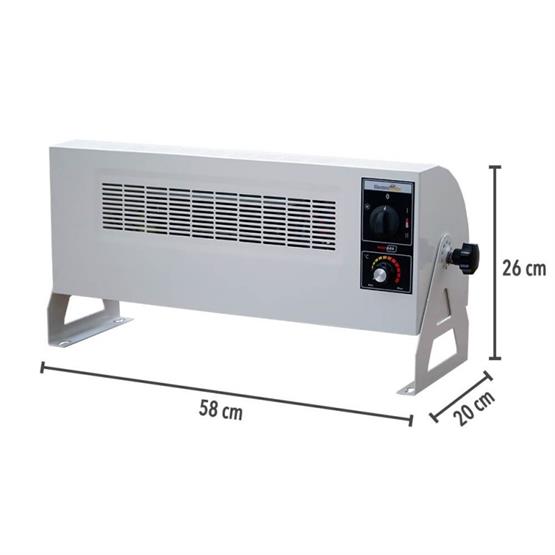 Heatbox HB3602000K Heatbox 360 2000W Monofaze Elektrikli Fanlı Isıtıcı Krem