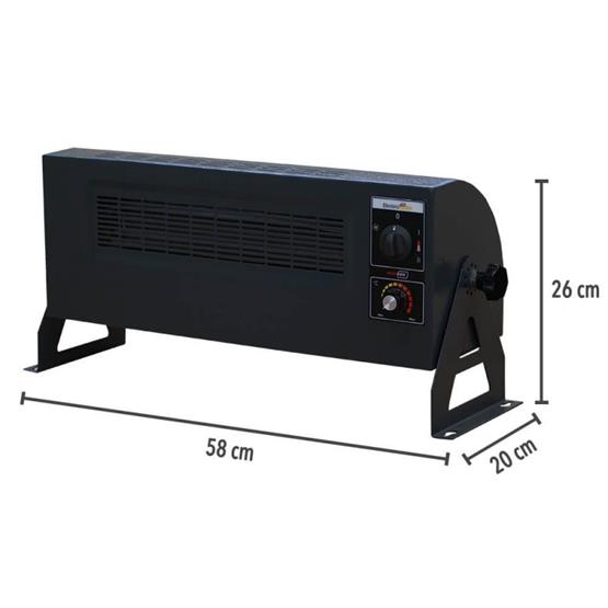 Heatbox HB3603000F Heatbox 360 3000W Monofaze Elektrikli Fanlı Isıtıcı Füme