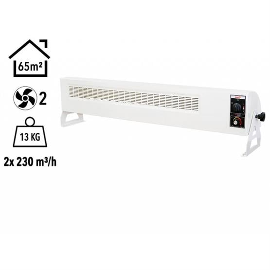 Heatbox HB3606000K Heatbox 360 6000W Monofaze Elektrikli Fanlı Isıtıcı Krem