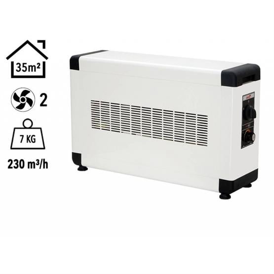 Heatbox HBB3000K Heatbox Board 3000 watt Monofaze Elektrikli Fanlı Isıtıcı Krem