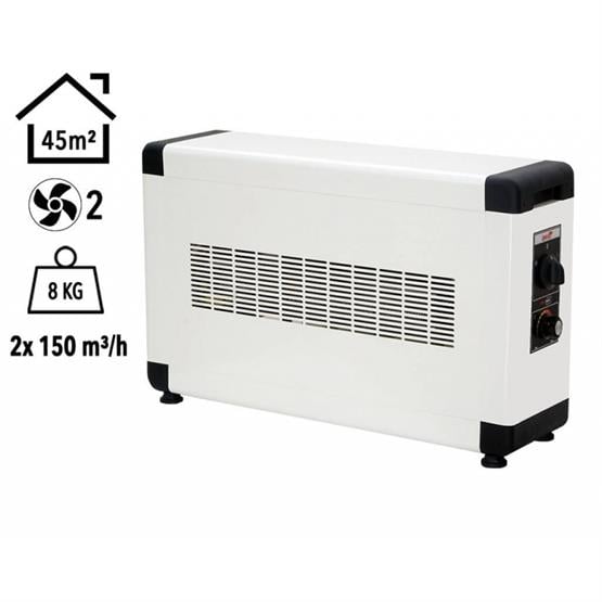 Heatbox HBB4000K Heatbox Board 4000 watt Monofaze Elektrikli Fanlı Isıtıcı Krem