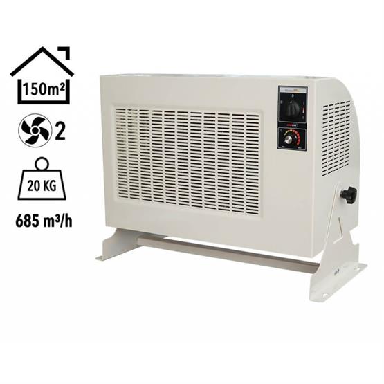 Heatbox HBPRO12000K Heatbox Pro 12000W Trifaze Elektrikli Fanlı Isıtıcı Krem