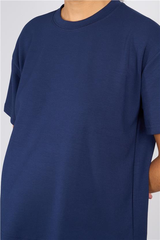 Helly MB-5620 Lacivert Kadın Kısa Kollu T-Shirt