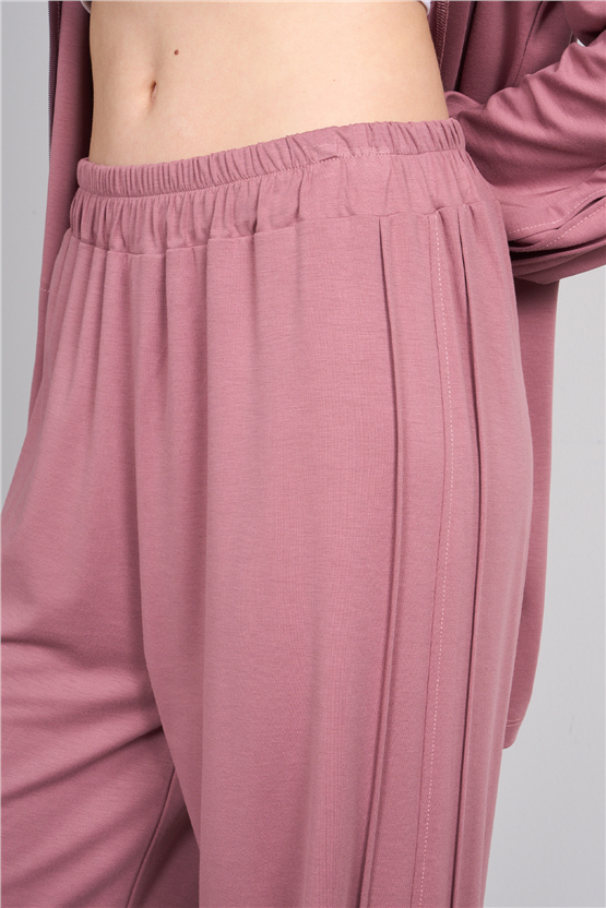 Hisset Y26 Tk2541 Gül Kurusu Kadın Melisa Pantolonlu İkili Takım 38-44