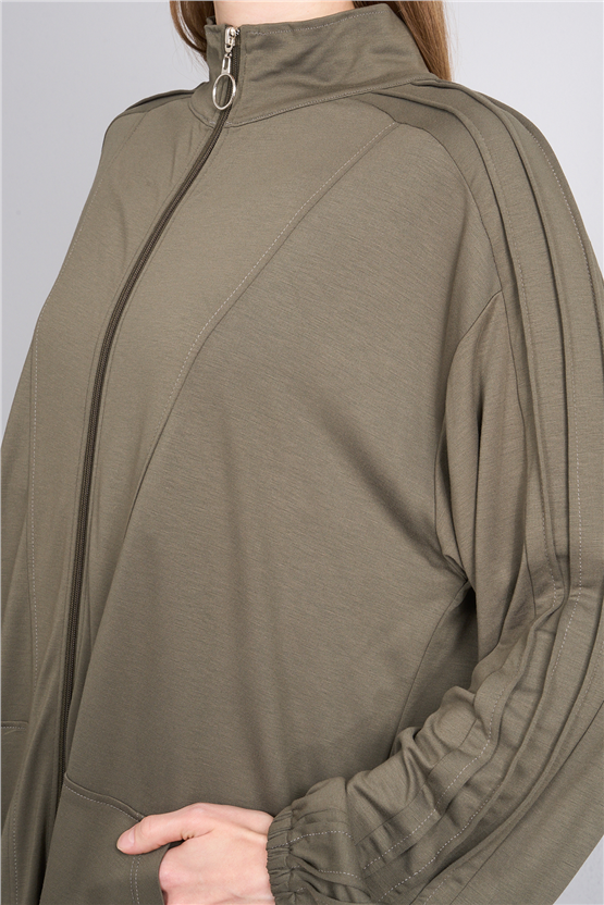 Hisset Y26 Tk2541 Haki Kadın Melisa Pantolonlu İkili Takım 38-44