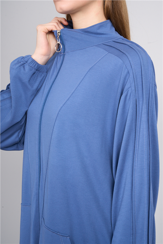 Hisset Y26 Tk2541 İndigo Kadın Melisa Pantolonlu İkili Takım 38-44
