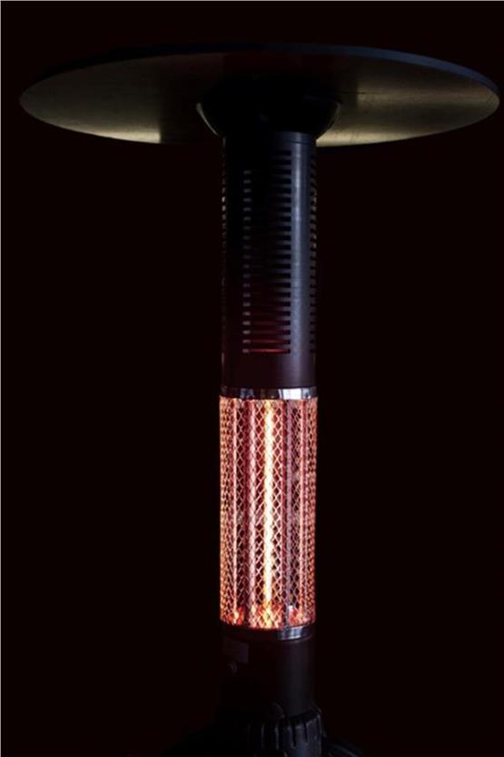Hottable Bar / Bistro Isıtıcılı Masa Ayağı Tekno Pub Plus 2000 Watt (Manuel ve U.Kumandalı 5 kademe Isı Ayarı - 7000 Saat Lamba Ömrü)