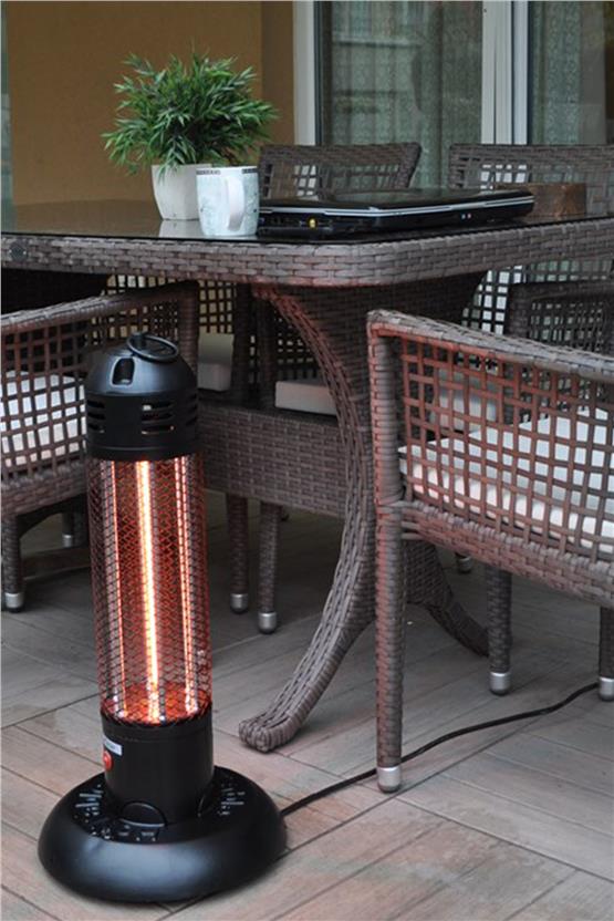 Hottable Seyyar Isıtıcı Tekno Mobile Plus 2000 Watt (Manuel ve U. Kumandalı 5 kademe ısı ayarı - 7000 Saat Lamba Ömrü)