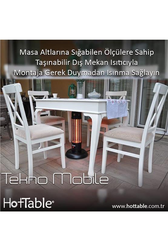 Hottable Seyyar Isıtıcı Tekno Mobile Plus 2000 Watt (Manuel ve U. Kumandalı 5 kademe ısı ayarı - 7000 Saat Lamba Ömrü)