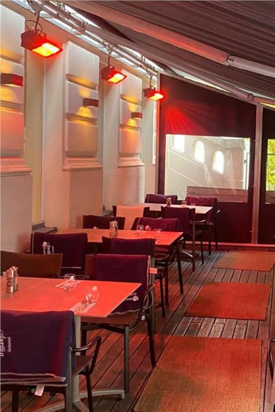 Hottable Supreme Duvar Tipi Dış Mekan İnfrared Isıtıcı 1500 Watt