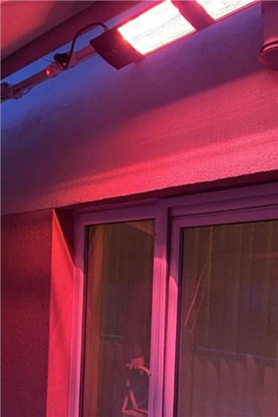 Hottable Supreme Plus Duvar Tipi Dış Mekan İnfrared Isıtıcı 4000 Watt (U.kumandalı 5 kademe Isı ayarı)