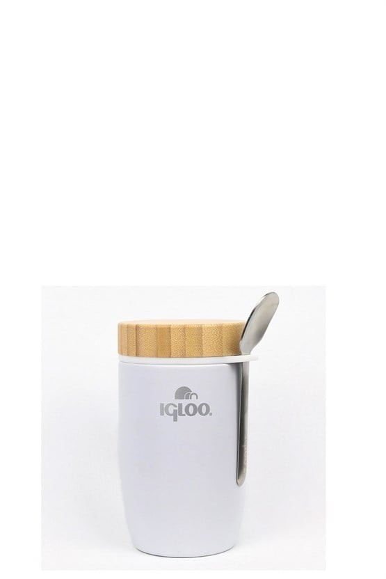 Igloo Bamboo Yemek Termosu 500ml-BEYAZ