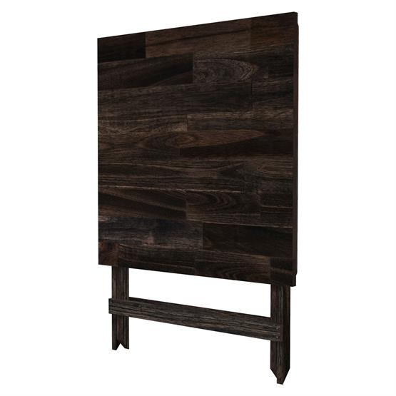 İnterbuild Masif Akasya Ahşap Sydney Katlanır İç Mekan/Dış Mekan Masa Espresso - 675651