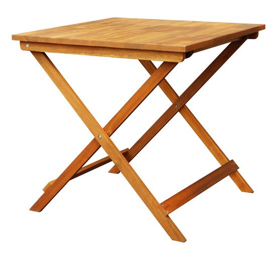 İnterbuild Masif Akasya Ahşap Sydney Katlanır İç Mekan/Dış Mekan Masa Altın Tik - 671516