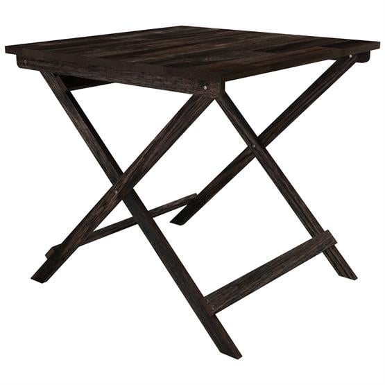 İnterbuild Masif Akasya Ahşap Sydney Katlanır İç Mekan/Dış Mekan Masa Espresso - 675651